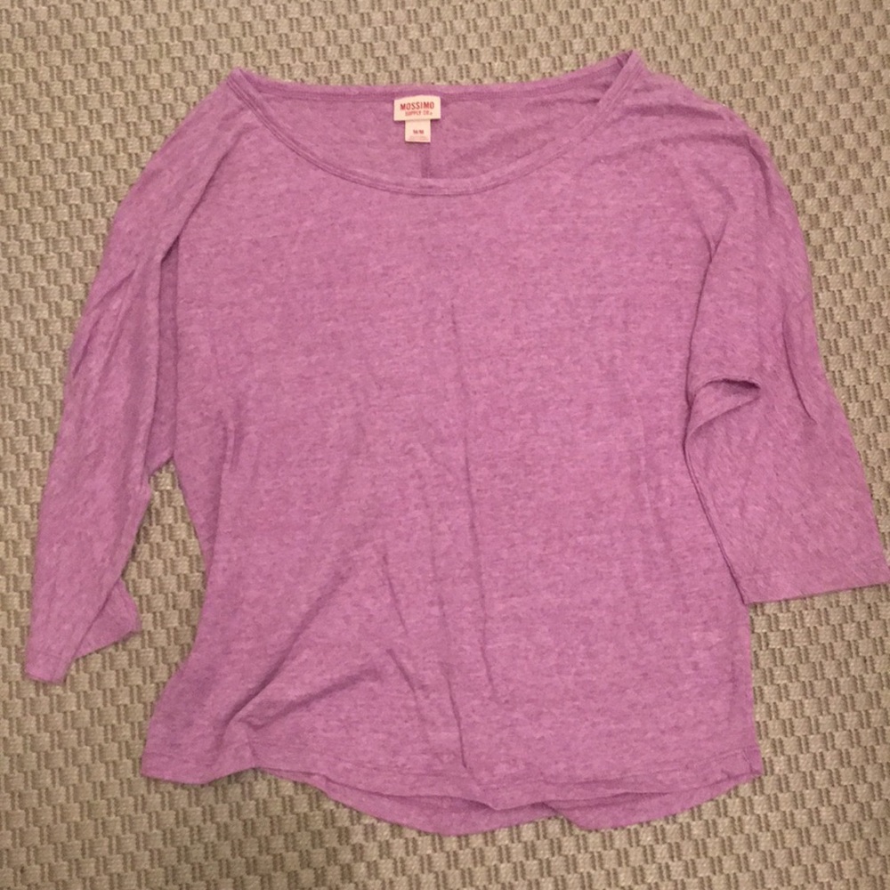 Scoop Neck Loose Shirt